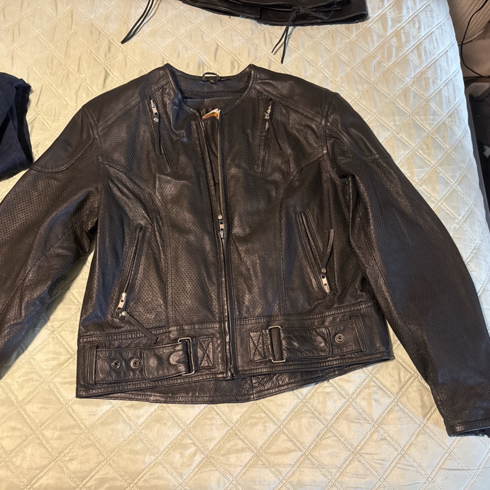 Harley-Davidson Black Textured Leather Jacket